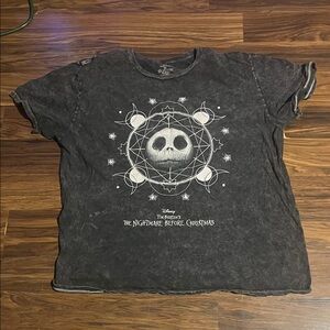 Disney Charcoal Gray Nightmare Before Christmas Tee